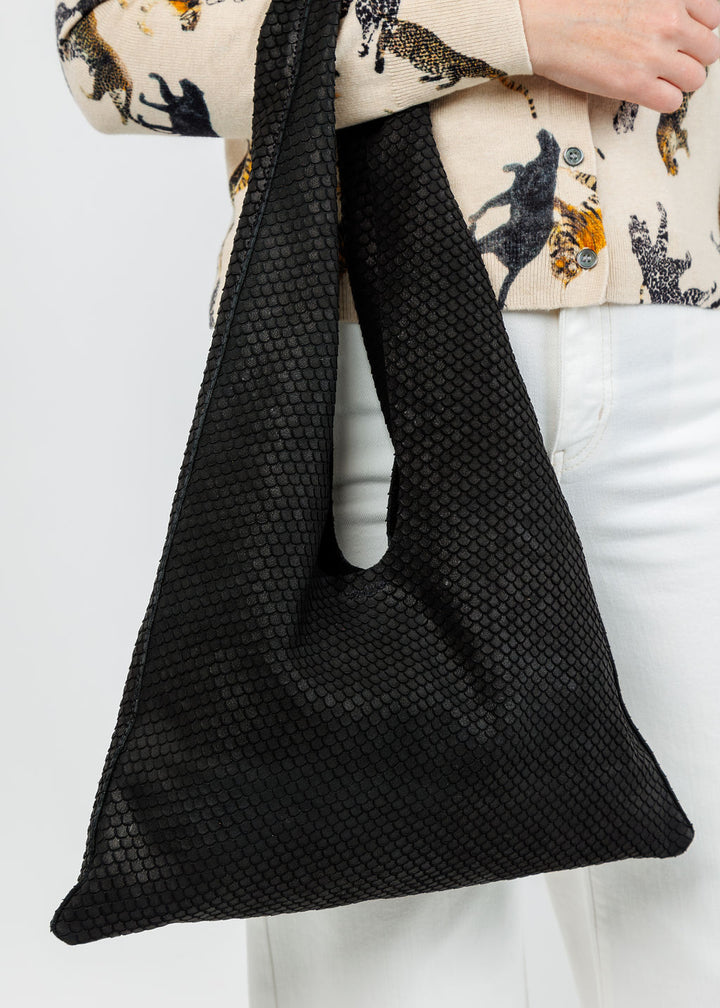 Streets Ahead Modern Hobo in Black Boa available at Barbara Katz