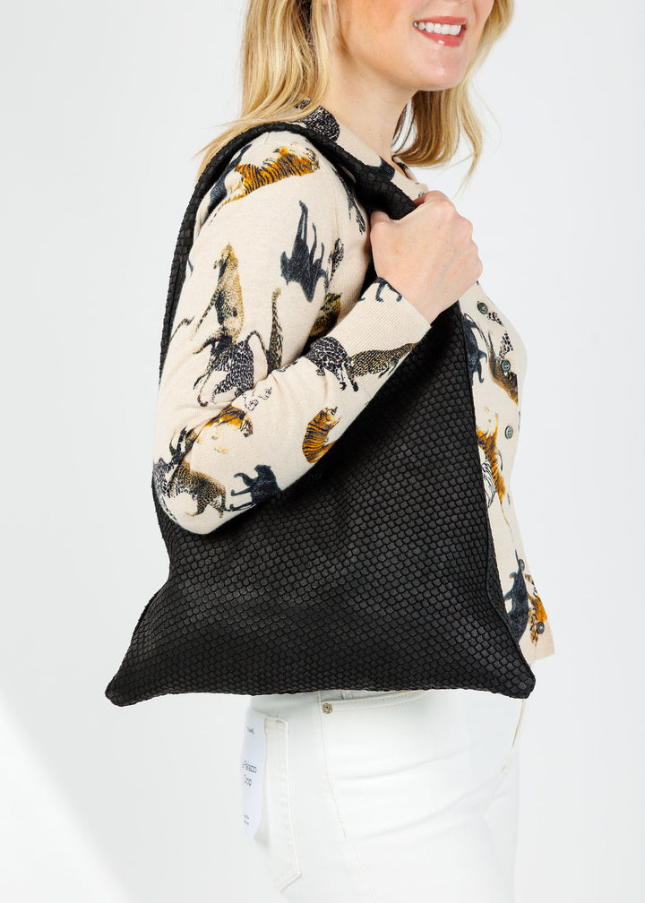 Streets Ahead Modern Hobo in Black Boa available at Barbara Katz