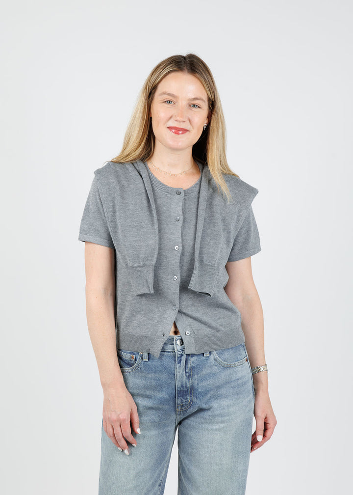 Suncoo Genna Sweater in Gris Chine available at Barbara Katz