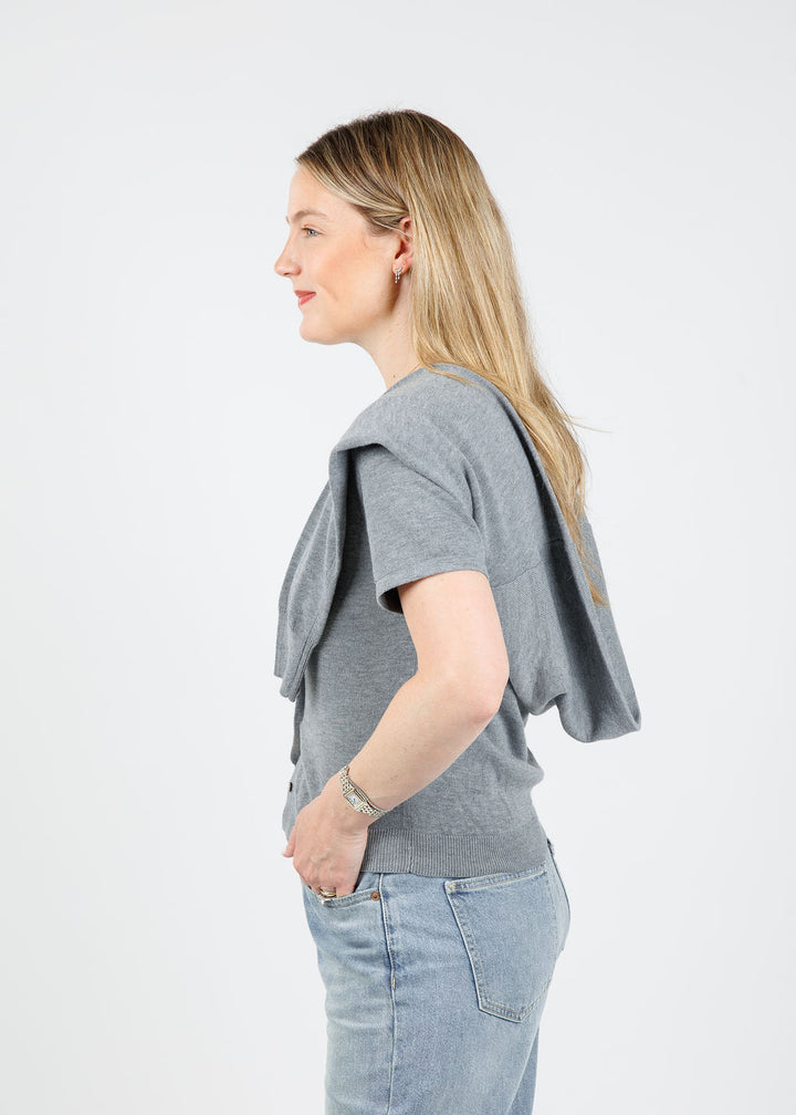 Suncoo Genna Sweater in Gris Chine available at Barbara Katz