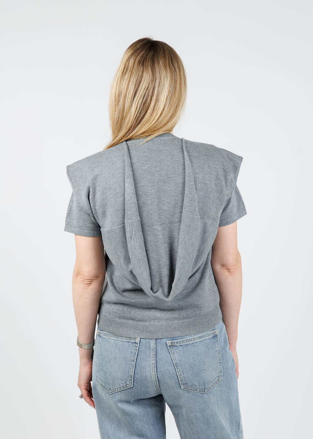 Suncoo Genna Sweater in Gris Chine available at Barbara Katz