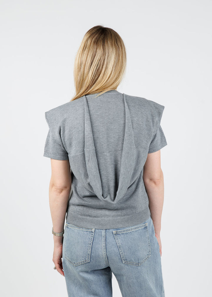 Suncoo Genna Sweater in Gris Chine available at Barbara Katz