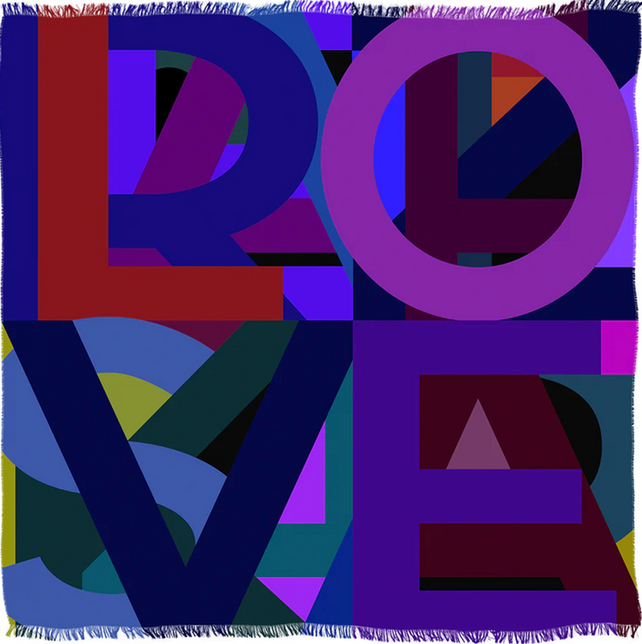 Suzi Roher Lila, Electric Love Scarf available at Barbara Katz