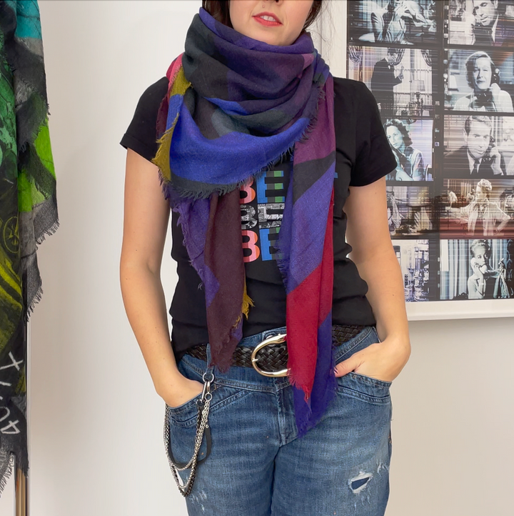 Suzi Roher Lila, Electric Love Scarf available at Barbara Katz
