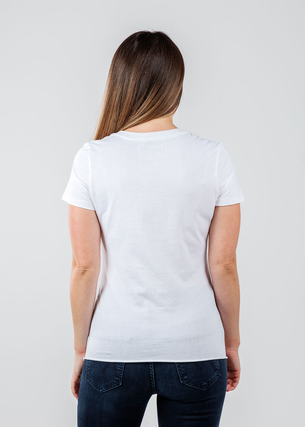 Suzy T Love Heart Top in White available at Barbara Katz