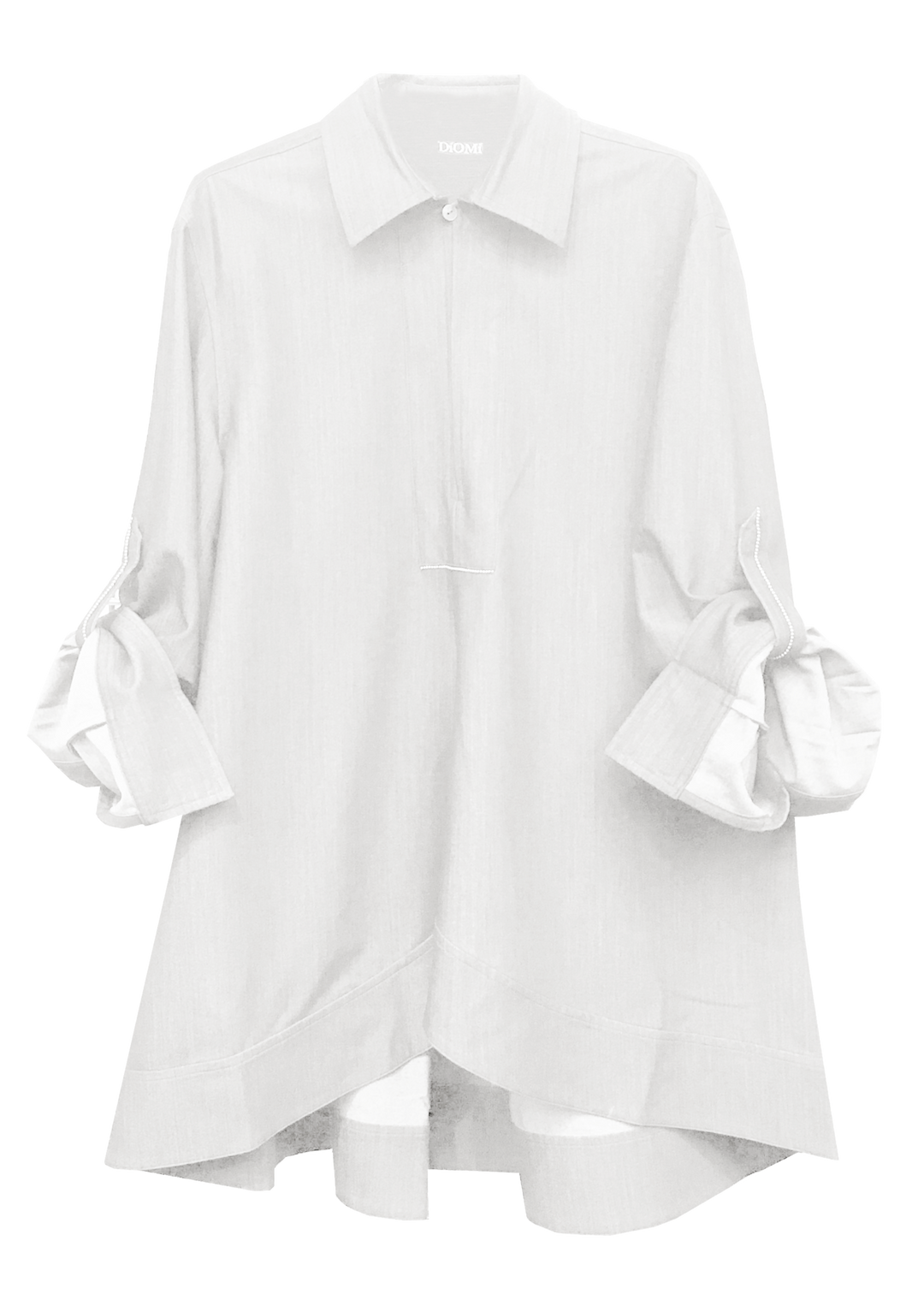 Diomi Tunic Blouse in White available at Barbara Katz