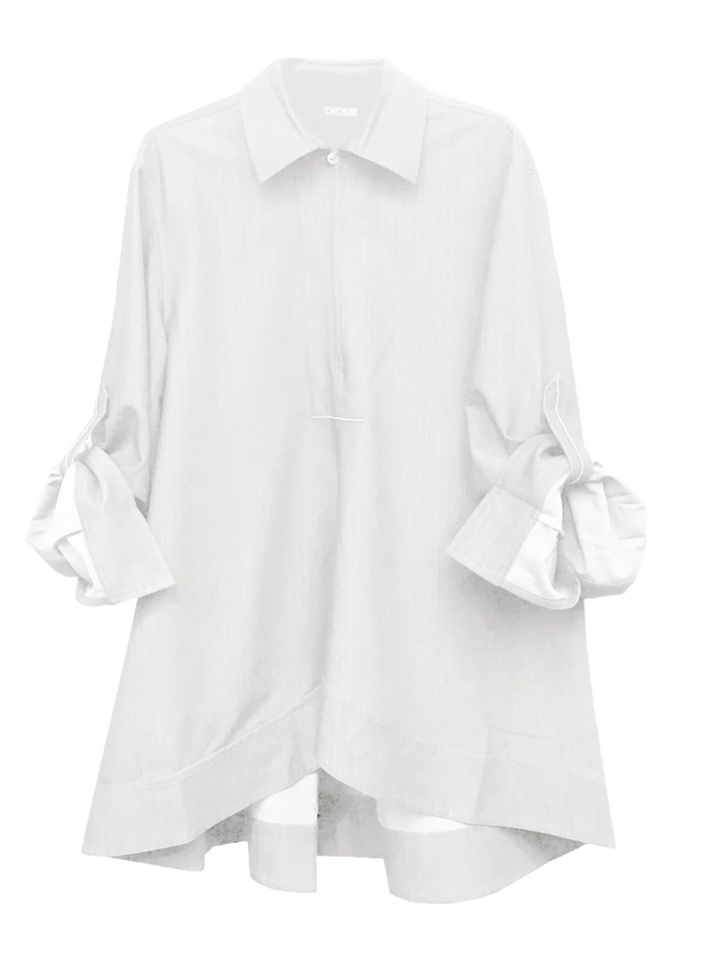 Diomi Tunic Blouse in White available at Barbara Katz