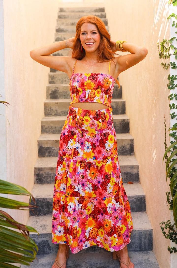 BuddyLove Tamra Smocked Two-Piece Set - Sunshine