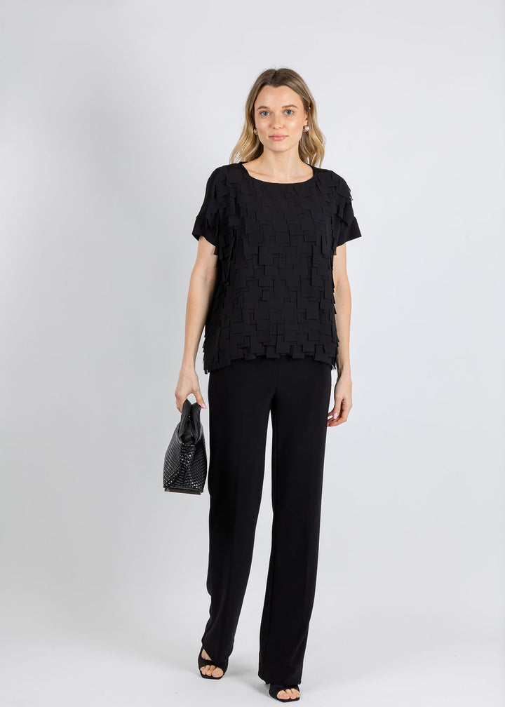 Terra Confetti Top in Black available at Barbara Katz