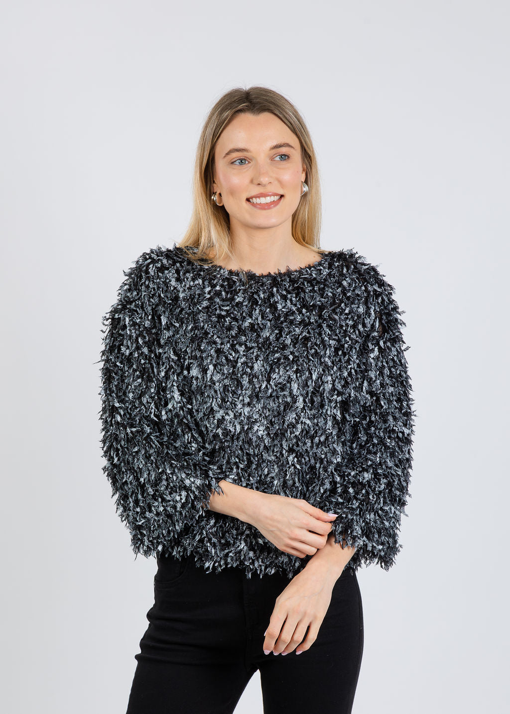 Terra Holiday Tunic in Pewter available at Barbara Katz