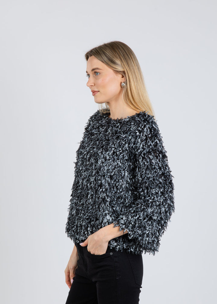 Terra Holiday Tunic in Pewter available at Barbara Katz