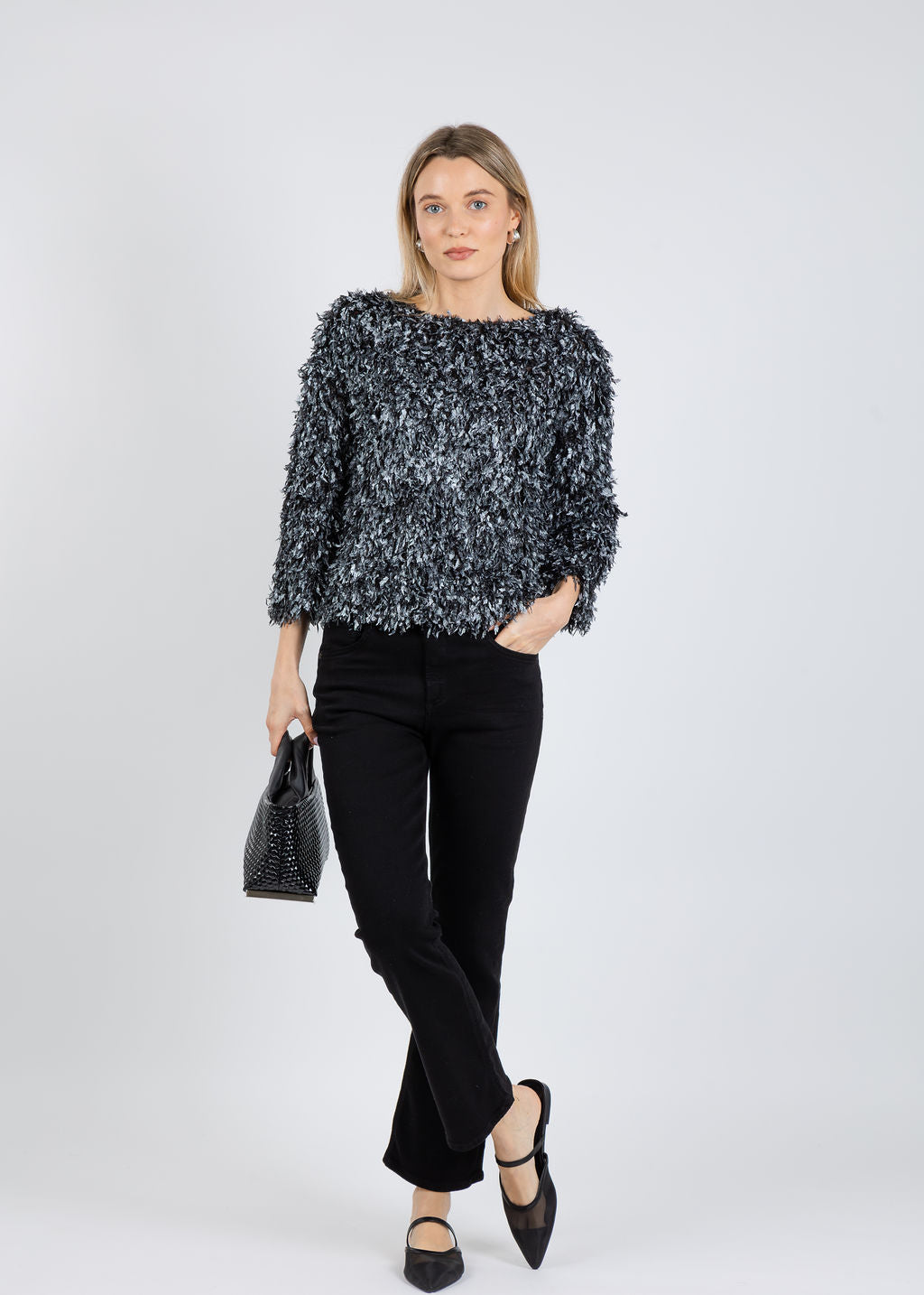 Terra Holiday Tunic in Pewter available at Barbara Katz