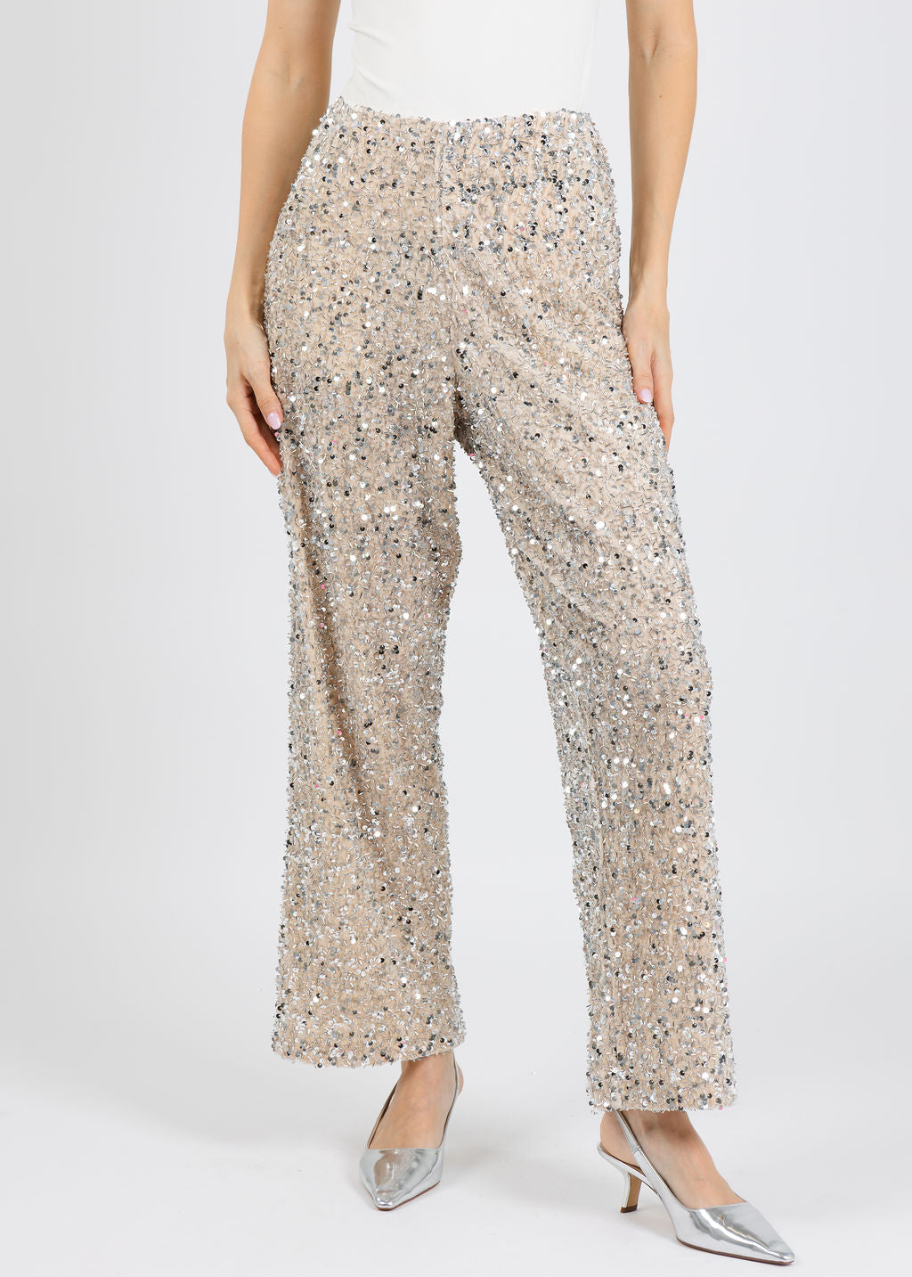 Terra Iana Pants in Champagne available at Barbara Katz