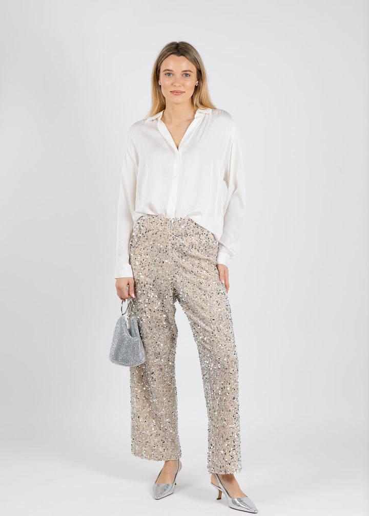 Terra Iana Pants in Champagne available at Barbara Katz