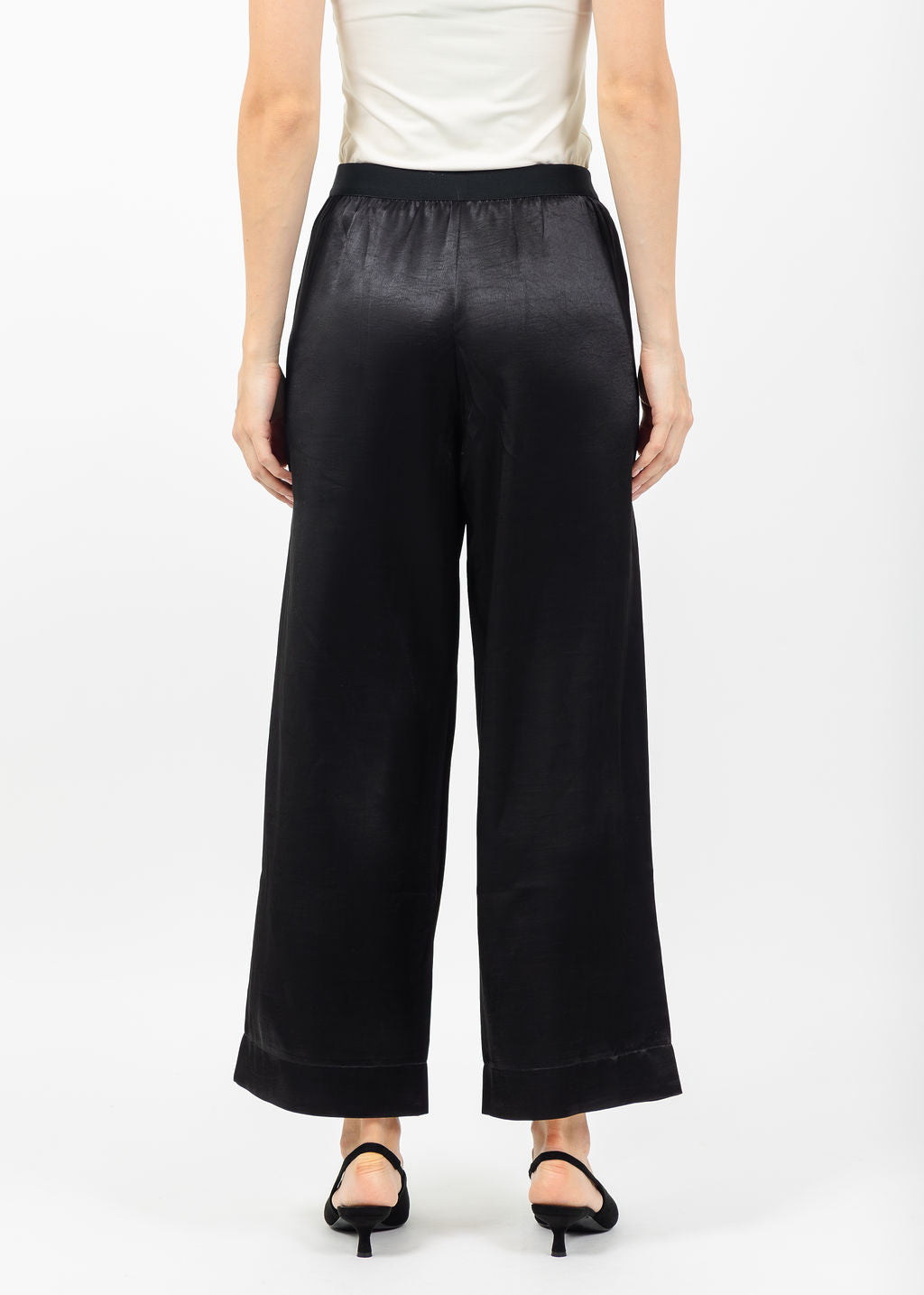Terra Satin Pant in Black available at Barbara Katz