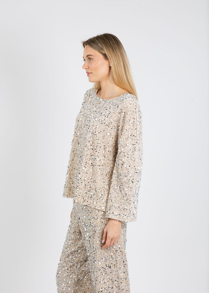 Terra Sparkle Tunic in Champagne available at Barbara Katz