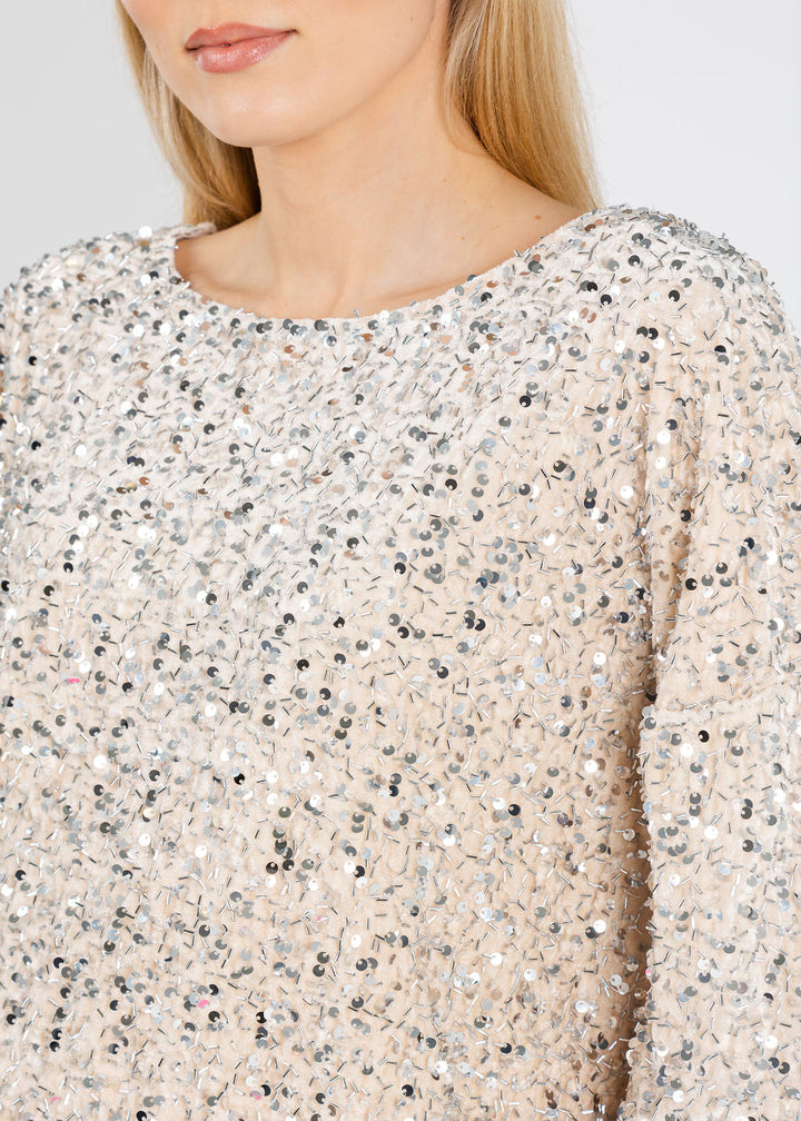 Terra Sparkle Tunic in Champagne available at Barbara Katz