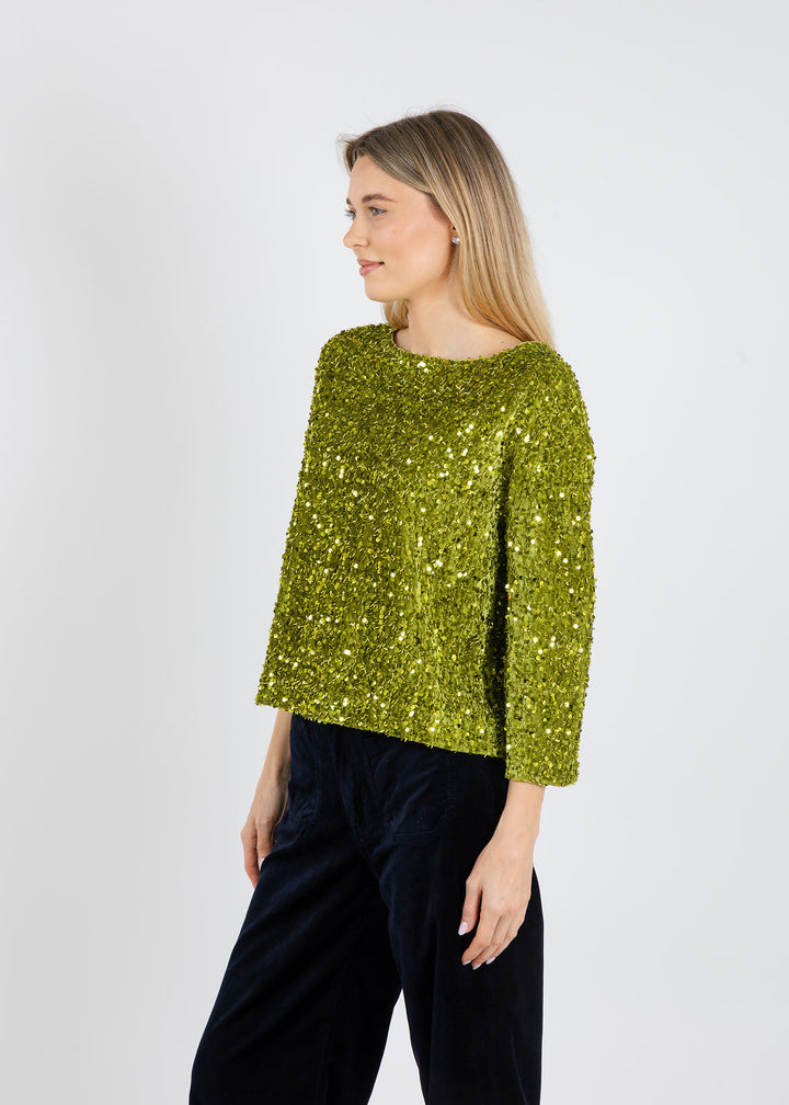 Terra Sparkle Tunic in Green available at Barbara Katz