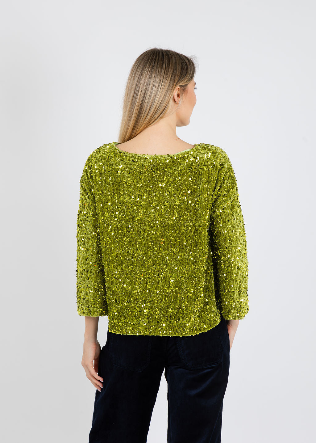 Terra Sparkle Tunic in Green available at Barbara Katz