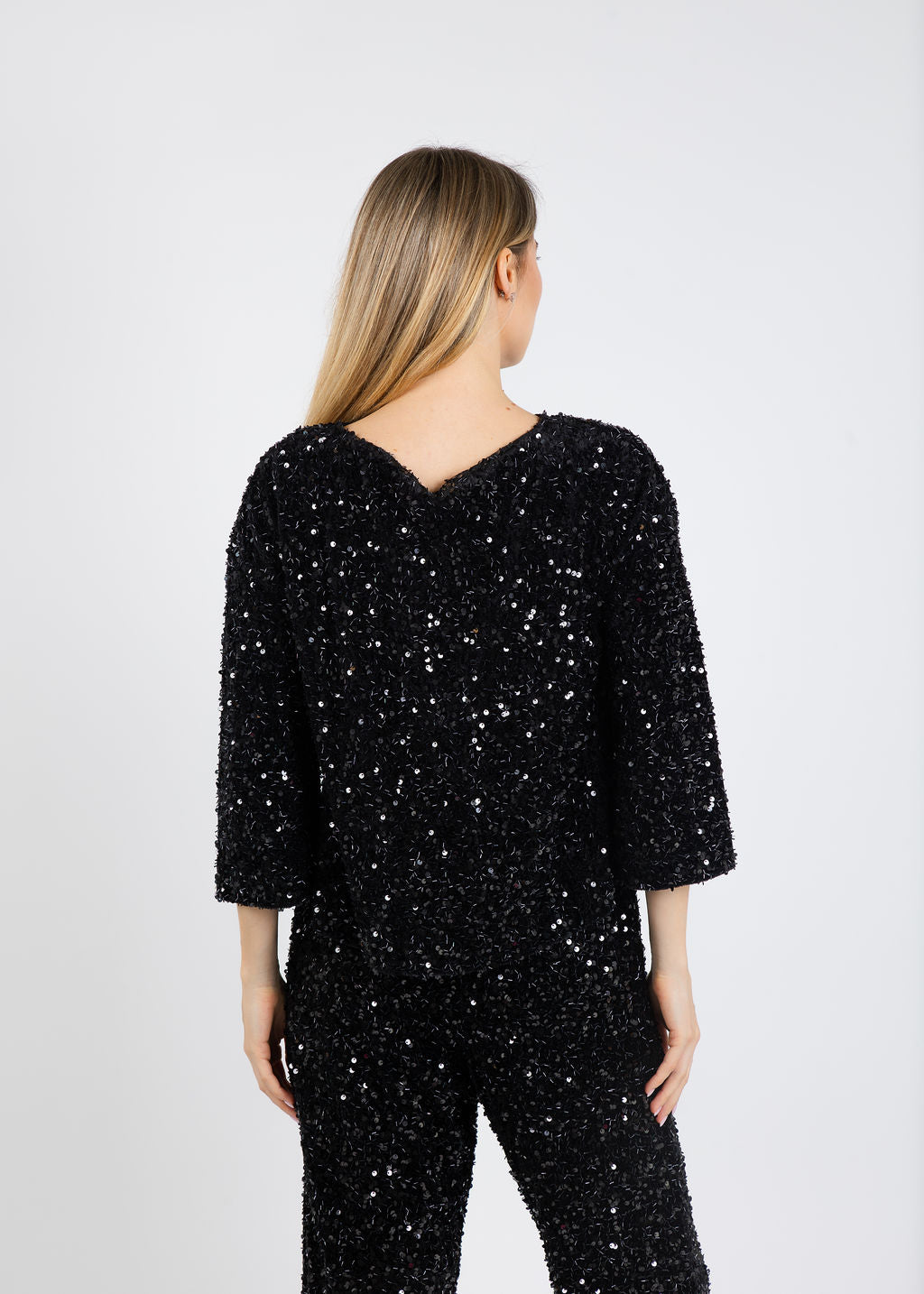 Terra Sparkle Tunic in Black available at Barbara Katz