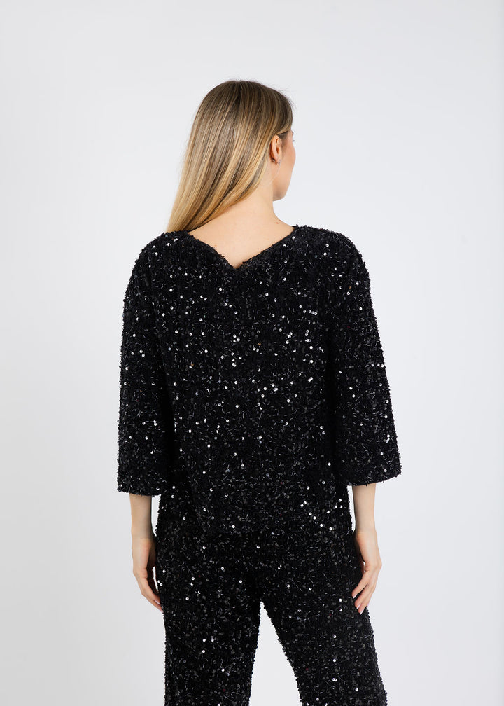 Terra Sparkle Tunic in Black available at Barbara Katz