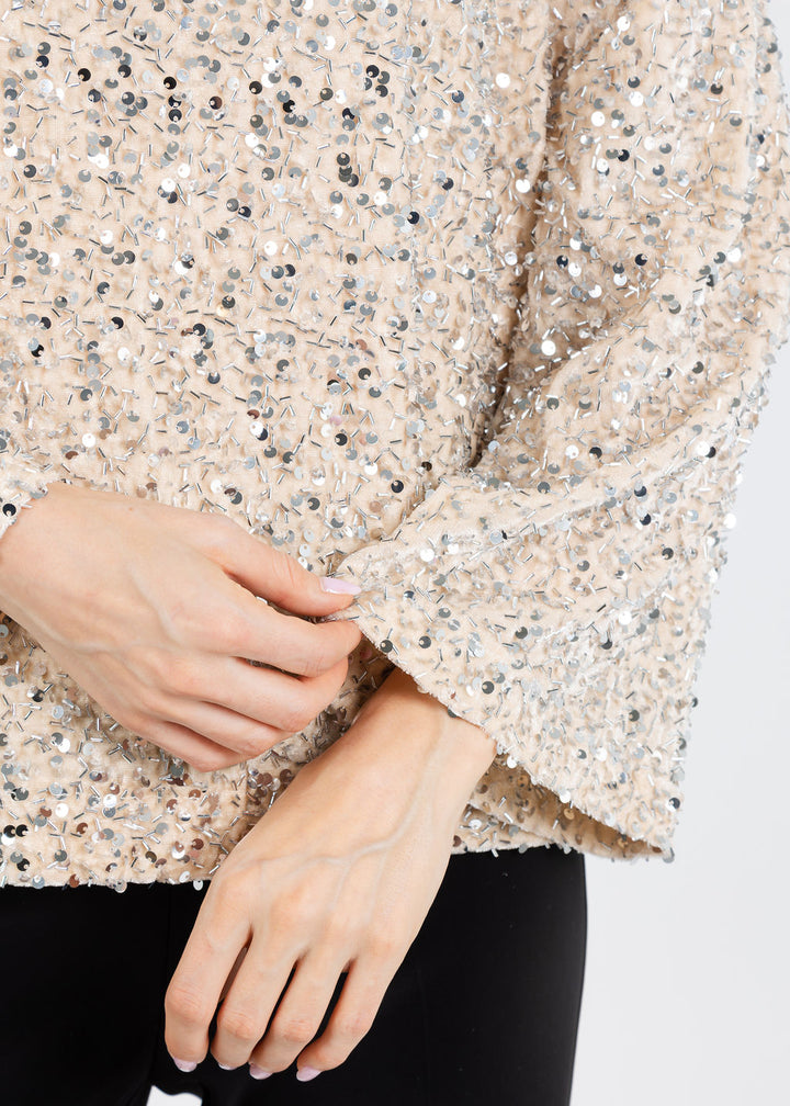 Terra Sparkle Tunic in Champagne available at Barbara Katz