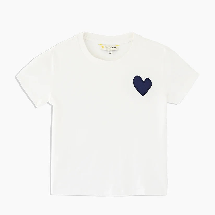 The Suke Tee Imperfect Heart - White