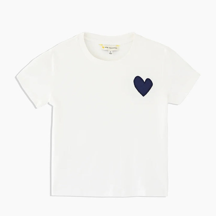 The Suke Tee Imperfect Heart - White