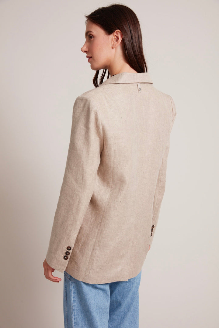 Adroit Atelier Jake Boyfriend Blazer Straight Cut in Sand available at Barbara Katz