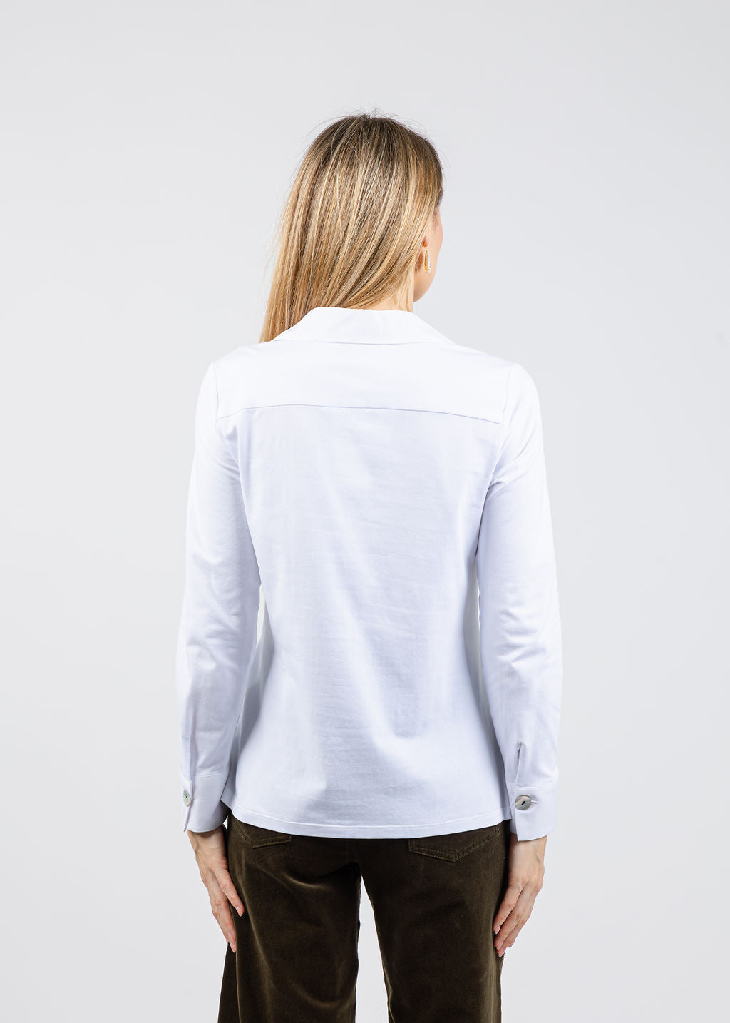 Tinta Alessandra Multi Button Blouse in White available at Barbara Katz