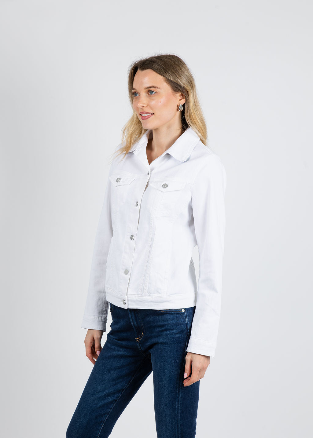 Tinta Coralia Embroidered Jacket in White available at Barbara Katz