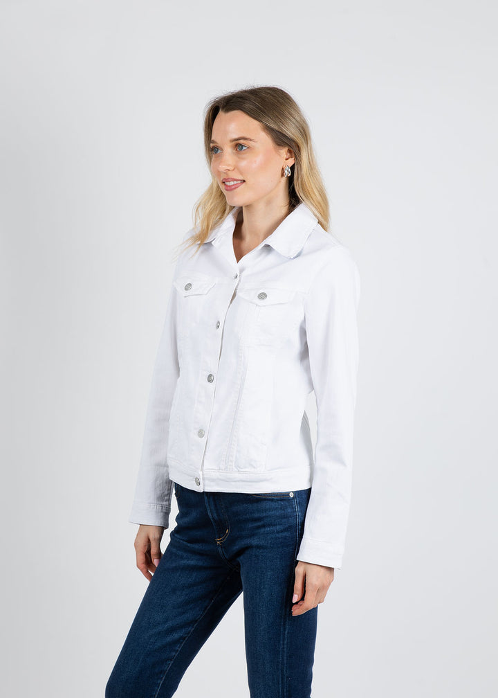 Tinta Coralia Embroidered Jacket in White available at Barbara Katz