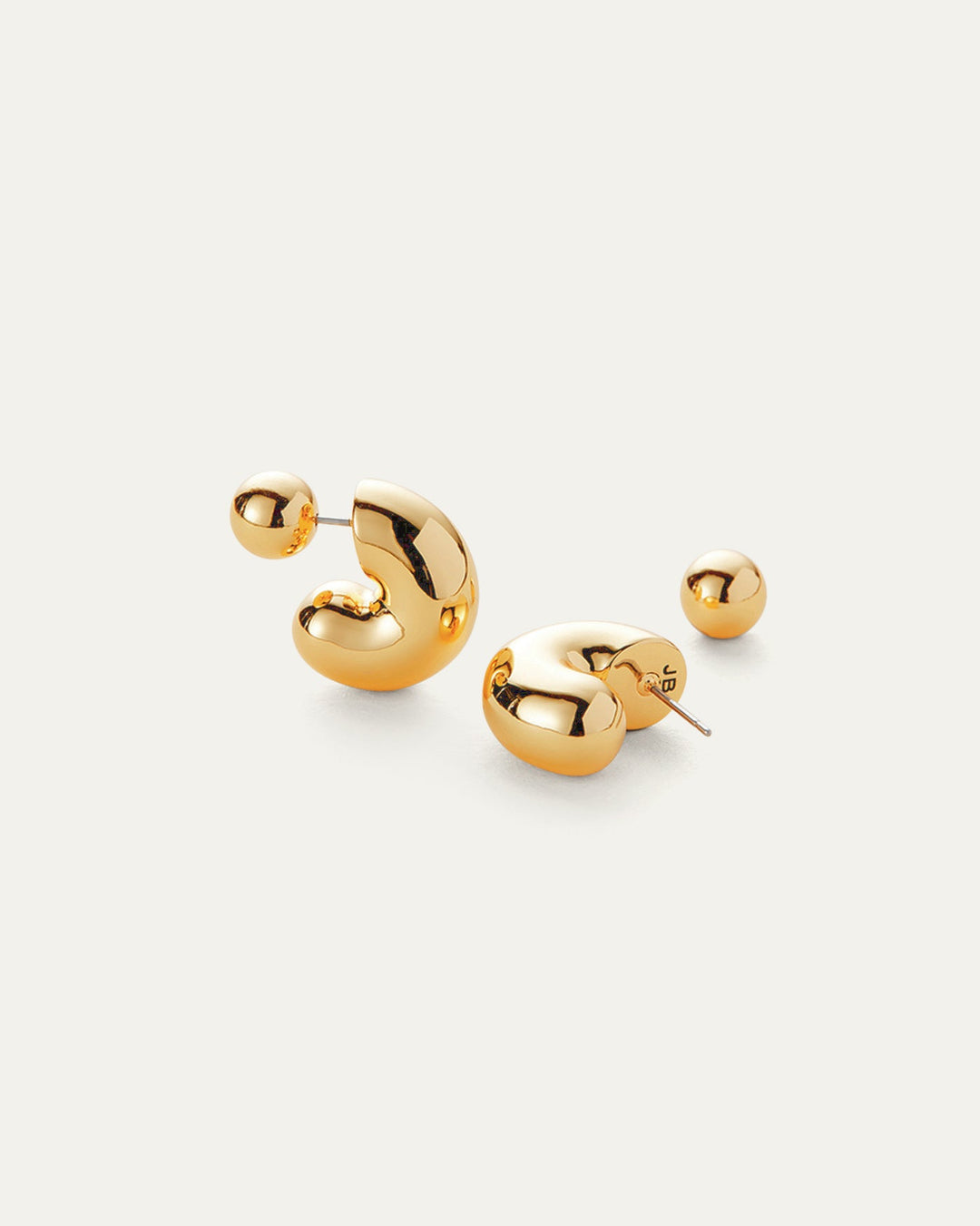 Jenny Bird Medium Tome Hoops in Gold available at Barbara Katz
