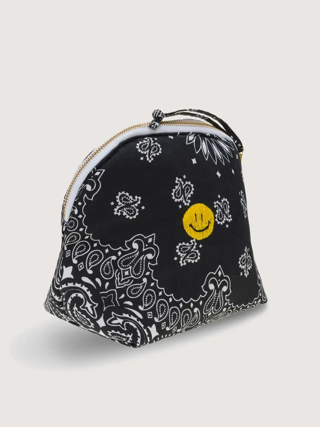 Call It By Your Name Happy Face Vanity Small in All Black available at Barbara Katz