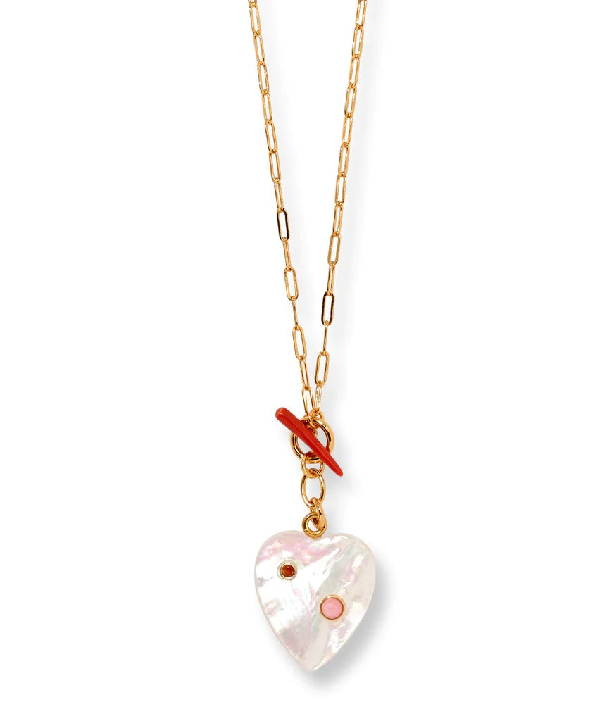 LIZZIE FORTUNATO Two of Hearts Necklace