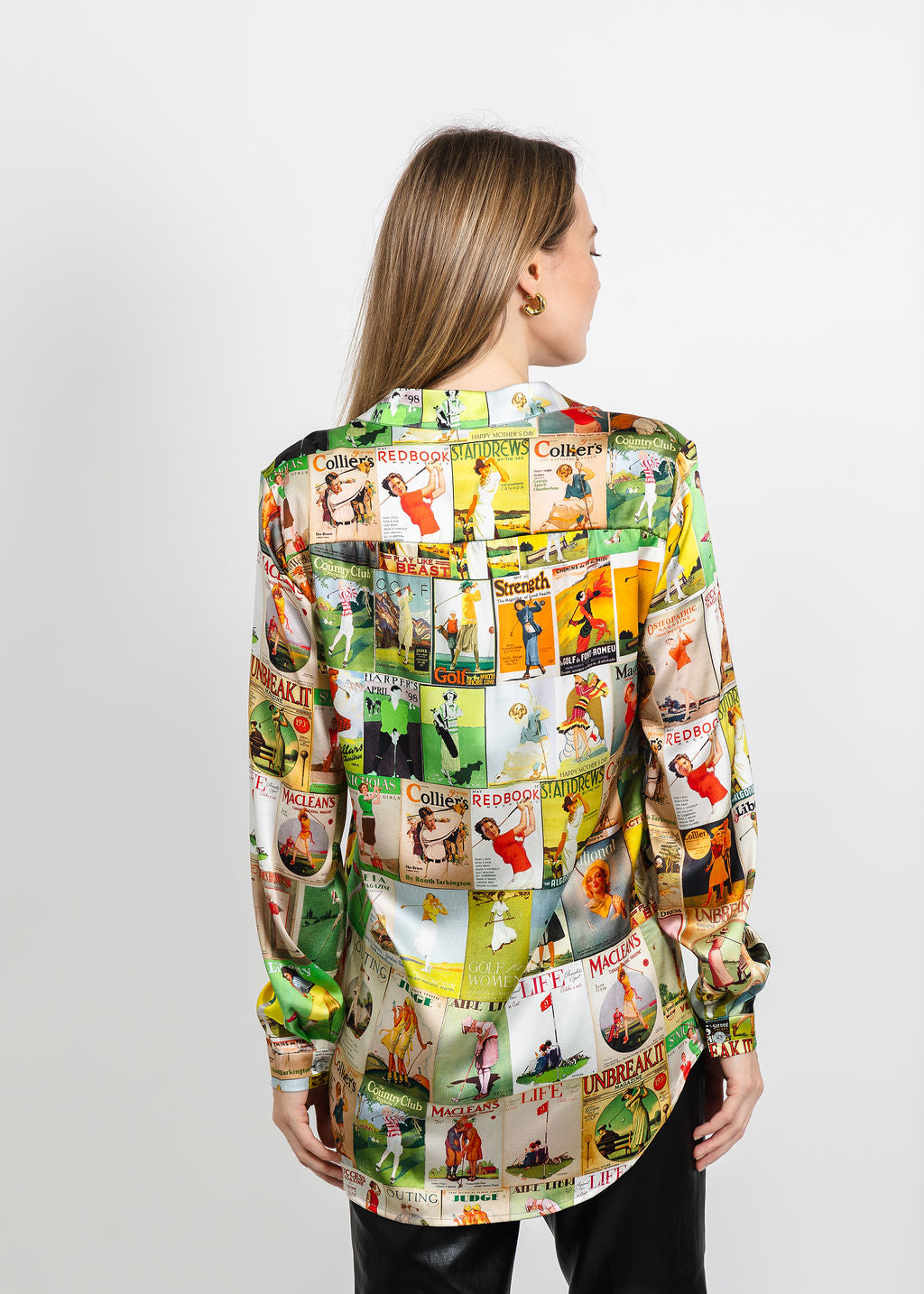 UnbreakIT Guru Blouse in Golf Print available at Barbara Katz