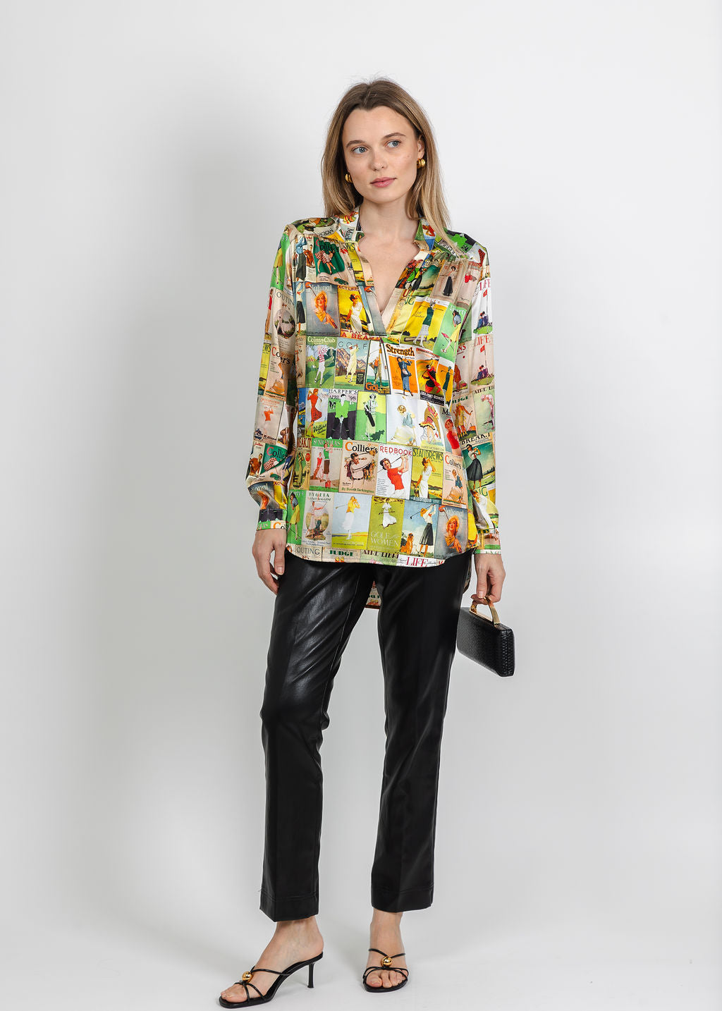 UnbreakIT Guru Blouse in Golf Print available at Barbara Katz