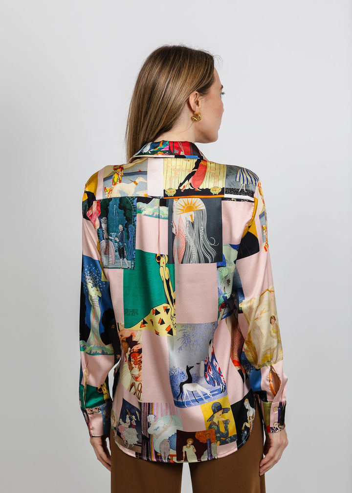 UnbreakIT Heather Blouse in Art Nouveau Print available at Barbara Katz