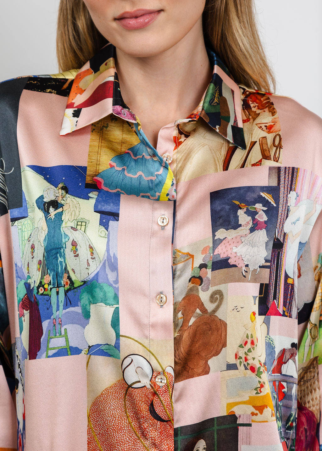UnbreakIT Heather Blouse in Art Nouveau Print available at Barbara Katz