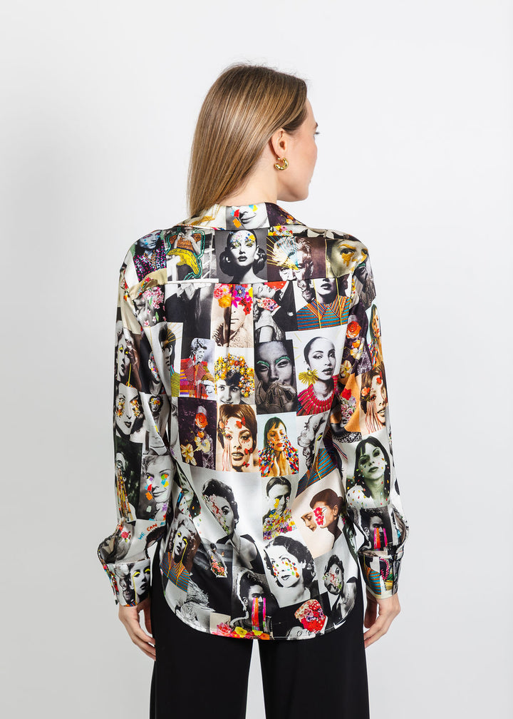 UnbreakIT Heather Blouse in Icons Print available at Barbara Katz