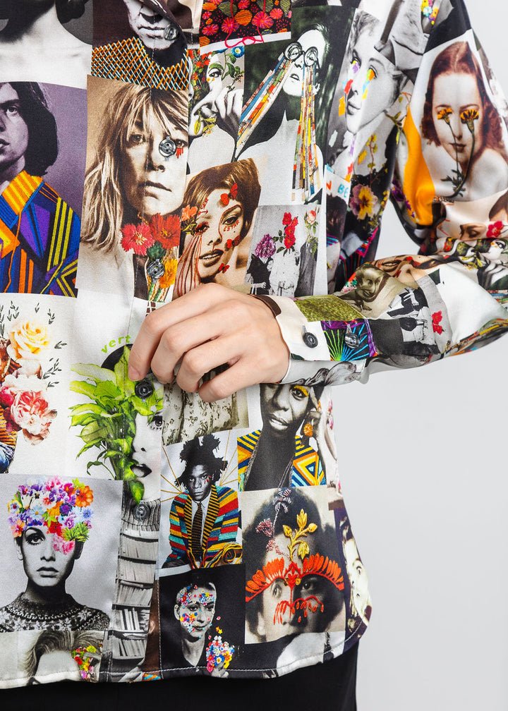 UnbreakIT Heather Blouse in Icons Print available at Barbara Katz