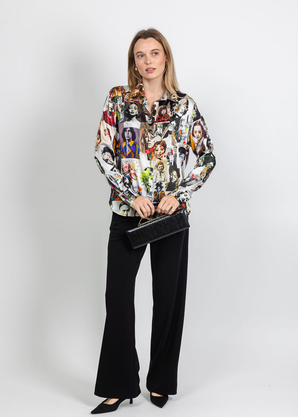UnbreakIT Heather Blouse in Icons Print available at Barbara Katz
