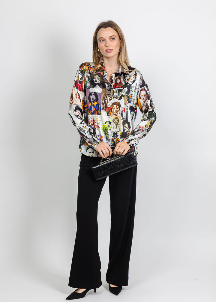 UnbreakIT Heather Blouse in Icons Print available at Barbara Katz