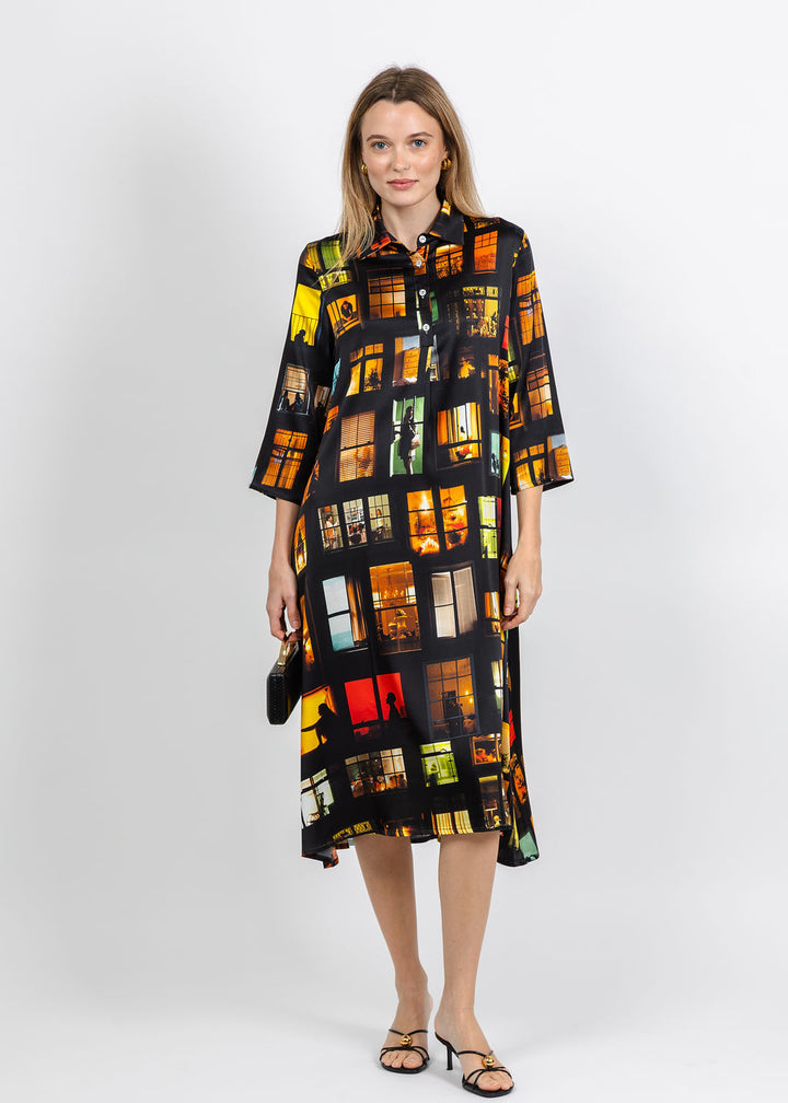 UnbreakIT Mary Dress in Windows Print available at Barbara Katz