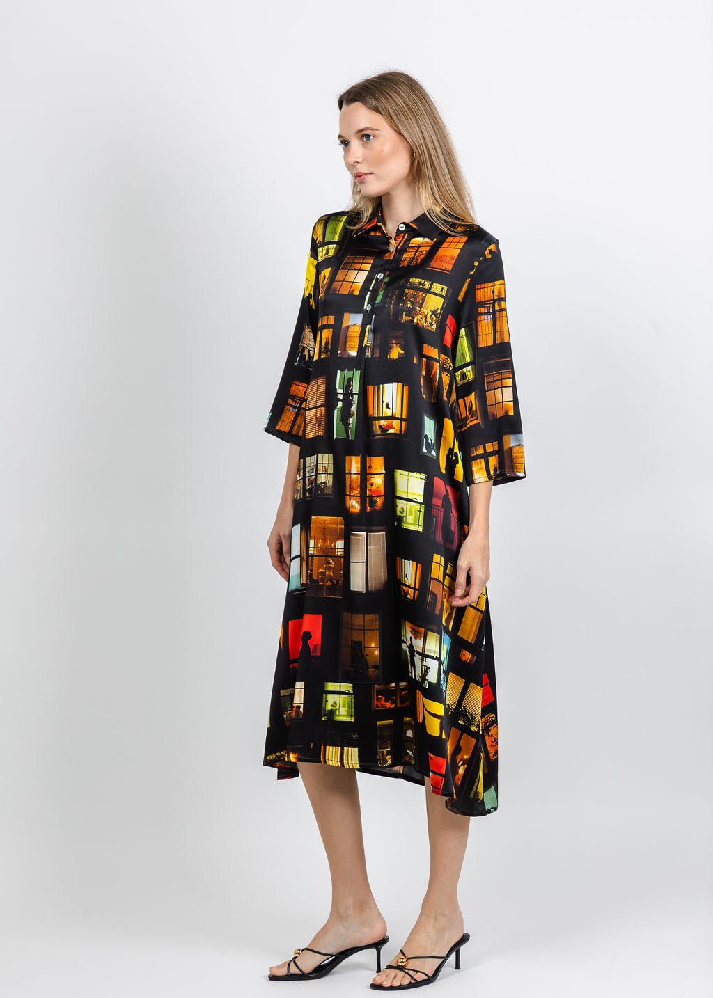 UnbreakIT Mary Dress in Windows Print available at Barbara Katz