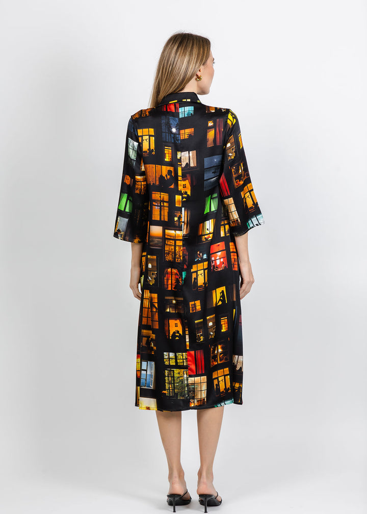 UnbreakIT Mary Dress in Windows Print available at Barbara Katz
