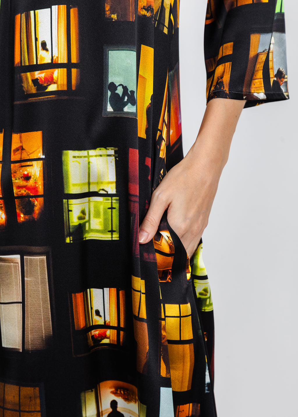 UnbreakIT Mary Dress in Windows Print available at Barbara Katz