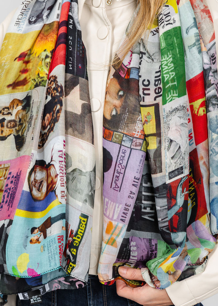UnbreakIT Scarf in French Cinema Print available at Barbara Katz
