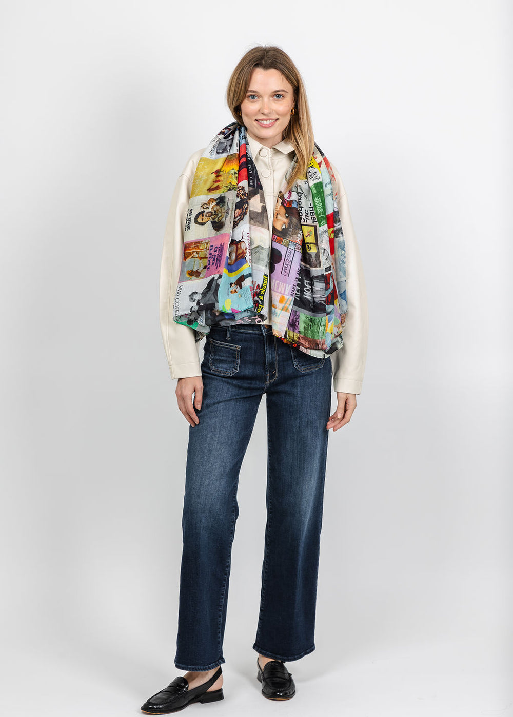 UnbreakIT Scarf in French Cinema Print available at Barbara Katz