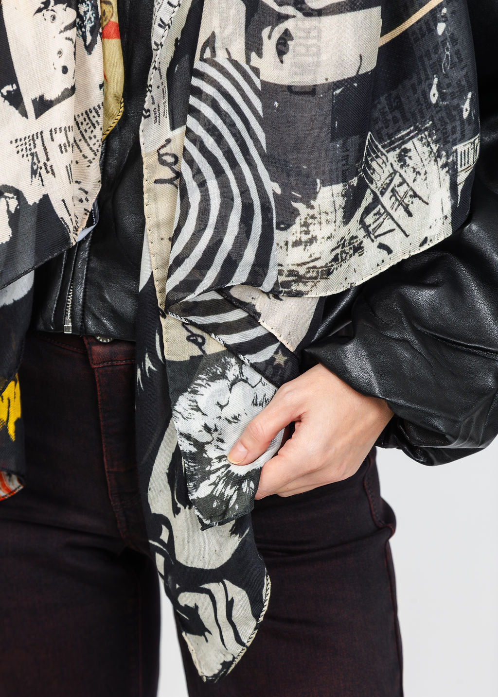 UnbreakIT Scarf in Rock Print available at Barbara Katz